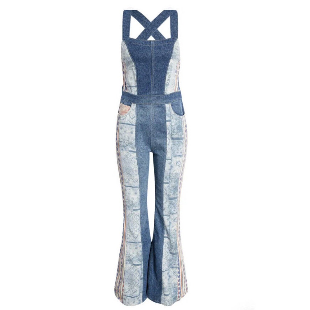Free People Dallas Jumpsuit Americano Combo